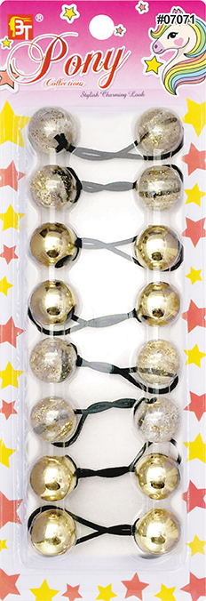 PONYTAIL HOLDERS 20 MM (GALACTIC GOLD) 